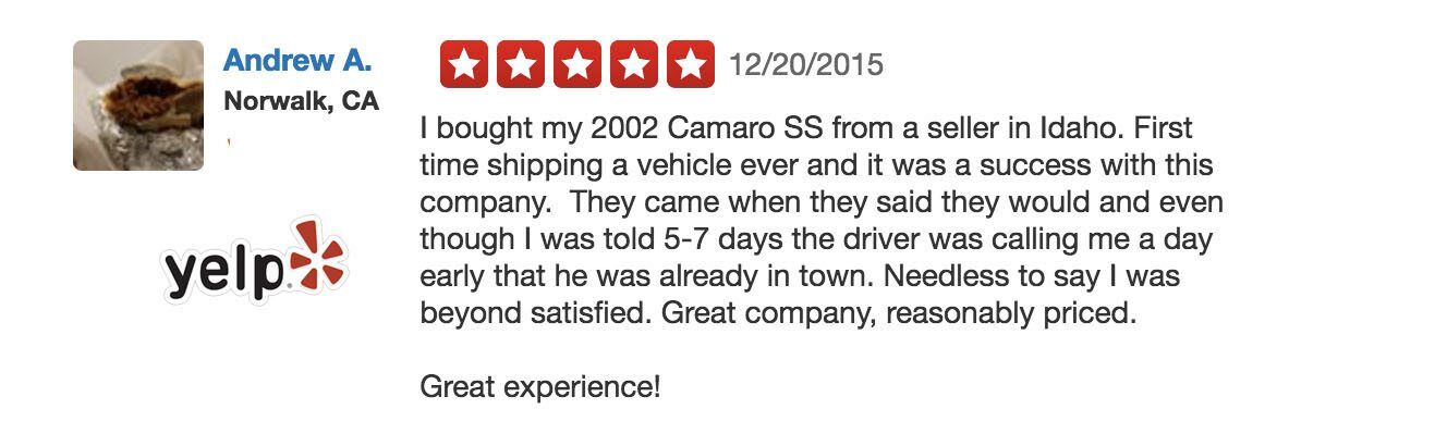 another nice yelp review