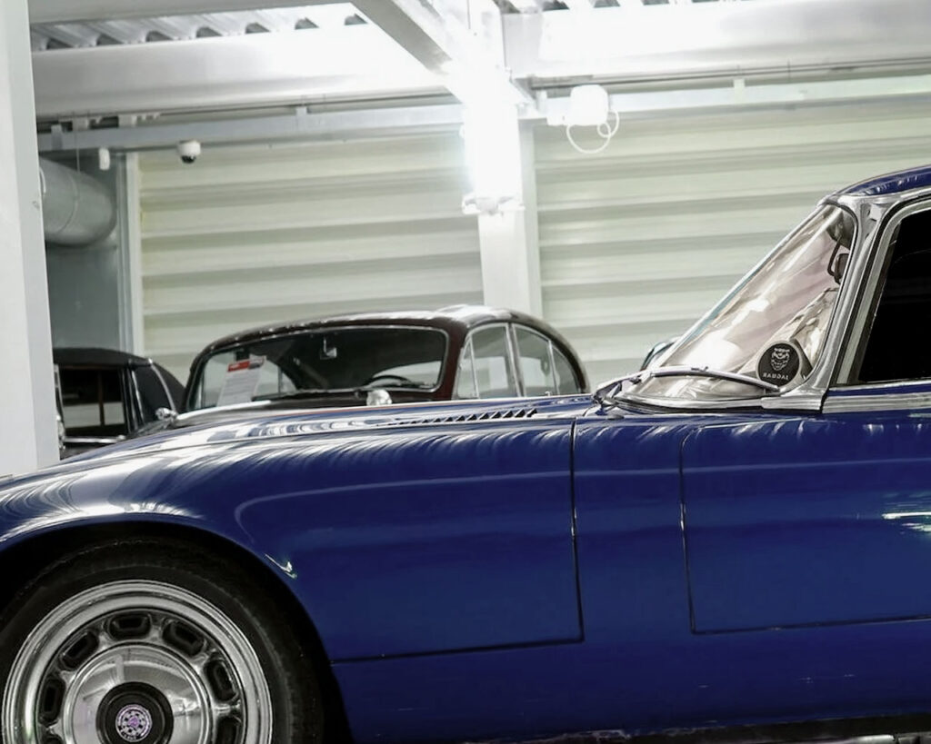 classic car ready to tow