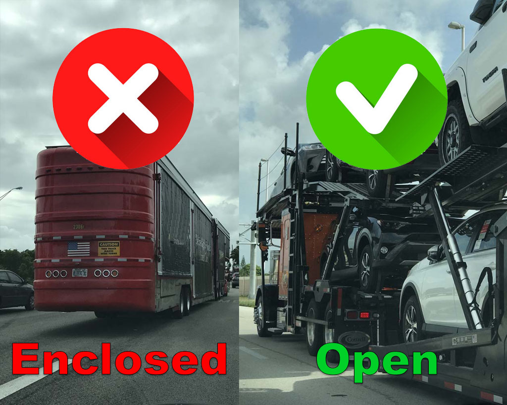 choose open instead of enclosed to save money