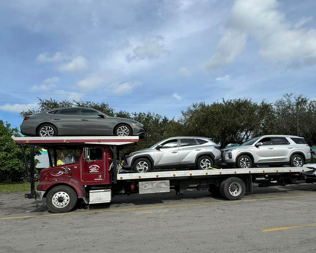 local tow company taking cars